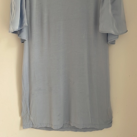 PLUTO Dress Women’s Size 40 Modal Purple Flutter Sleeve Lounge Dress Lavender - Picture 4 of 12